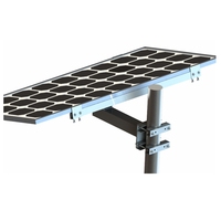 Panneau solaire rotatif pour poteau d'éclairage avec structure de poteau, structure en acier pour panneau solaire