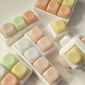 1-9 <b>Keys</b> Resin Keycaps 3D Printed Base DIY Color Matching PC Decompression Button Toy Switch Tester Keychain - Product Image 3