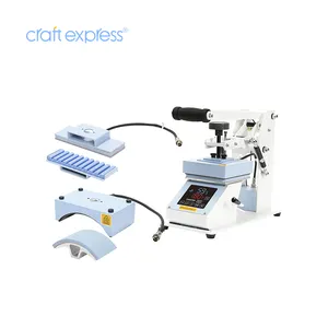 Craft Express 3 in 1 Cap Heat Press Machine Tag Pen Press Mini Combo Hat Heat Press Machine
