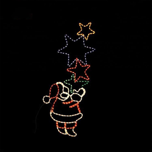 Luz Led con motivo navideño de Papá Noel trineo de acrílico para exteriores - Product Image 4