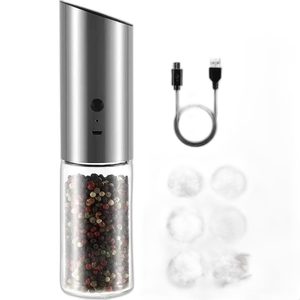 Kitchen Utensils Decoration Automatic Electric Battery Operated Spice Salt and Pepper <b>Mill</b> Bottle Grinder for Spices - Product Image 2