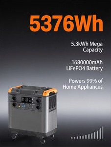 Multi Port Output <b>Solar</b> <b>Generator</b> 110V 220V AC Portable Station Pure Sine Wave Battery Emergency Bank Car Compatible HC(OEM/ODM) - Product Image 2