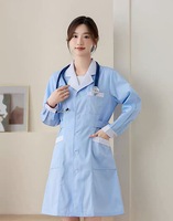 2025 unisexe meilleure qualité à manches longues manteau de médecin uniformes d'hôpital pour la conception de manteau d'infirmière de pharmacie et de laboratoire
