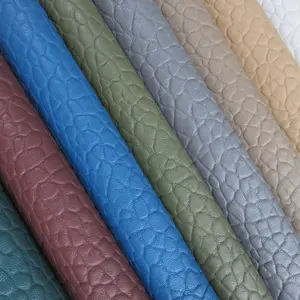 The latest fashion fabric 1.25mm Synthetic Leather pu embossed sheep for Bags Furniture Shoes leather