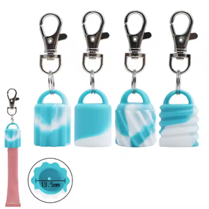 <span class=keywords><strong>Llavero</strong></span> de Silicona Personalizado para Labios, <span class=keywords><strong>Llavero</strong></span> de Brillo de Labios, Soporte de Bálsamo de Labios - Product Image 1