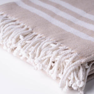 Usine En Gros Classique 100% Laine Turc Fouta Serviettes 140X200 + 2X10cm Couvertures Premium - Product Image 5