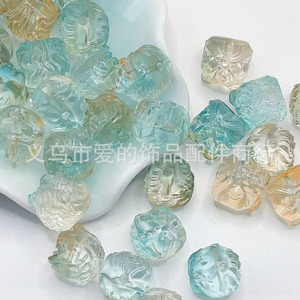 Colgante de león de cristal de 13 mm, cuentas sueltas de forma irregular para la fabricación de pulseras, paquete a granel MTX - Product Image 4