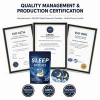 Patchs Transdermiques OEM ODM pour le Sommeil, 8 Heures, avec 5-HTP pour un Cycle de Sommeil Sain et une Relaxation Profonde