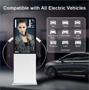 Station <span class=keywords><strong>de</strong></span> <span class=keywords><strong>recharge</strong></span> rapide pour voitures électriques 22 kW*2 pour hôtel, parking avec terminal OCPP1.6 et écran d'affichage - Product Image 5