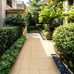 Dalles de granit Giallo Cecilia de 25 mm |   Carreaux de sol extérieurs antidérapants |   Dalles de pavage robustes <span class=keywords><strong>pour</strong></span> jardin, patio et zones commerciales - Product Image 2