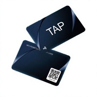 Mini-étiquette en PVC plastique brillante, mate, givrée, RFID NFC 13,56 MHz 1k, carte de visite numérique pour les adhésions et l'hôtellerie