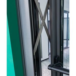 Ouzhi ประตูบานเลื่อนอลูมิเนียมอัลลอยด์ภายในอาคาร, กระจกสองชั้นฉนวนกันเสียงสำเร็จรูปยอดนิยม - Product Image 3