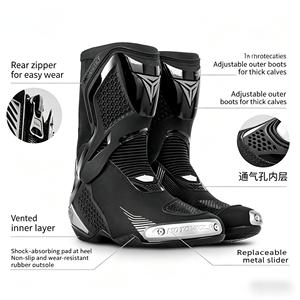 <span class=keywords><strong>Botas</strong></span> de Motociclismo, <span class=keywords><strong>Botas</strong></span> de Motocross para Pista y Todoterreno, Equipo de Motocicleta Antideslizante y Anticaídas para Turismo - Product Image 5