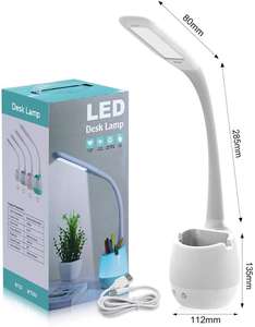 Lâmpada de mesa recarregável com suporte de caneta, luz de mudança de cor, lâmpada de mesa de cabeceira para quarto, quarto - Product Image 6