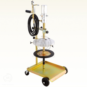 Pompa Mobile per Riempimento di Olio e Grasso, Pompa Pneumatica per Lubrificazione, Pompa per Olio Motore con Carrello - Product Image 1