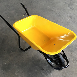 <span class=keywords><strong>Brouette</strong></span> de <span class=keywords><strong>chantier</strong></span> WB6414T W, adaptée à l'Europe, avec bac en acier galvanisé à chaud entièrement massif, pour usage en jardinage, en métal, Slovaque, Tchèque - Product Image 3
