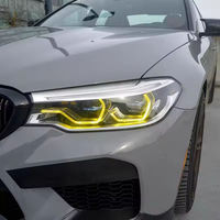 Module DRL jaune SJC Car Parts pour BMW Série 5 F90 M5 G30 G31 G32 17-20, phares LED uniquement, puces DRL jaunes, système d'éclairage
