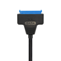 Câble adaptateur USB3.0 Type C vers SATA3 7+15 22 broches 2,5 pouces pour disque dur HDD SSD, cordon d'extension 5 Gbps UASP Serial ATA III