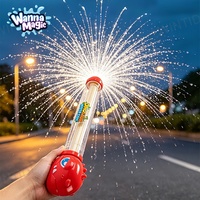 WANNA MAGIC Orange Dinosaur, nouveau design de forme, jouet lance-eau rotatif en plastique, unisexe, pour enfants, été, piscine, plage