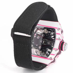 Reloj Automático de Lujo para Hombre, Regalo de Navidad, Caja con Degradado Blanco y Rosa, Movimiento Mecánico, Correa de Nailon, Reloj Deportivo de Pulsera - Product Image 6