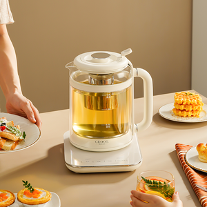 <span class=keywords><strong>Bouilloire</strong></span> électrique 1,6 L avec sonde de <span class=keywords><strong>température</strong></span> intégrée, contrôle précis, 800 W, ébullition rapide, arrêt automatique et protection contre l'ébullition à sec - Product Image 1