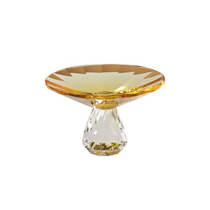 Plato de Cristal K9 para Frutas de Lujo para Sala de Estar, Bandeja de Aperitivos de Alta Gama, Plato Redondo de Cristal para Frutas, Plato de Frutas de Lujo Ligero - Product Image 3