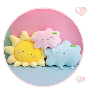 <span class=keywords><strong>Almohada</strong></span> de nube de bebé, <span class=keywords><strong>almohada</strong></span> de <span class=keywords><strong>coche</strong></span> de doble uso de dibujos animados, 35cm, envío directo - Product Image 1