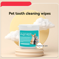 Kit de lingettes de toilettage écologiques pour animaux de compagnie, hydratantes et nourrissantes, brosses et lingettes en tissu non tissé, produits de nettoyage pour animaux