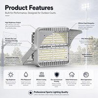 Luz LED Multipotencia para Cancha de Baloncesto, Iluminación para Estadios Deportivos al Aire Libre
