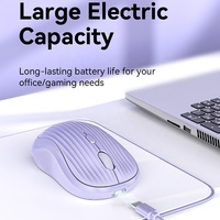 2.4GHz BT Rechargeable USB Optical Dual Mode Gaming Mini Right Mouse 1600DPI Office Mute Laptop Tablet PC Portable