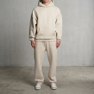 Survêtement personnalisé respirant, écologique, léger, en polyester/coton, essentiel pour l'hiver, coupe oversize, tricoté en 3D, décontracté - Product Image 2