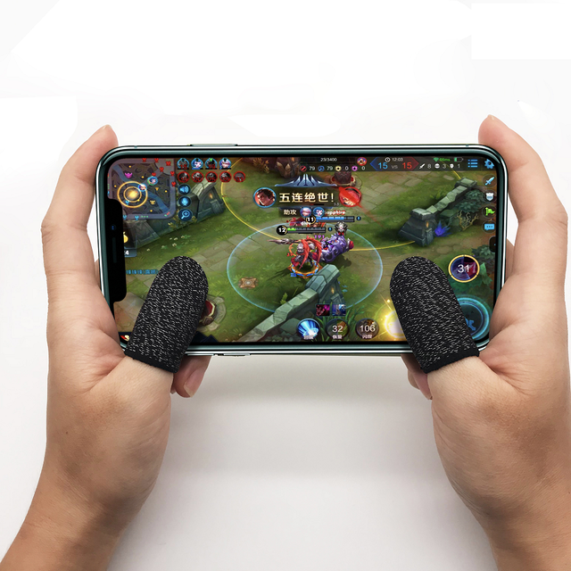 YLW New Arrival Mobile Gaming Finger Gloves for  Free Fire Game Touch Screen Sleeve