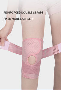 Genouillères ajustables et respirantes pour femmes avec double support à ressort, genouillère à rotule ouverte pour le sport, la course, la gym et le fitness - Product Image 4