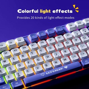 Teclado Mecánico para Juegos <span class=keywords><strong>Azz</strong></span> Ak870mc de 87 Teclas, Cableado, RGB, Intercambiable en Caliente, Iluminación Mixta, Interfaz Universal Serial Bus, Adecuado para - Product Image 5