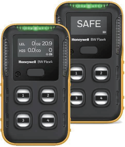 เครื่องตรวจจับก๊าซ BW FLEX4 สำหรับ CO SO2 H2S O2 เครื่องตรวจจับก๊าซพิษ honeywell เครื่องวิเคราะห์ก๊าซ 4 in 1 แบบพกพาไร้สาย - Product Image 1