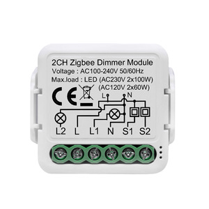 Pass-through 1CH Smart <b>Dimmer</b> Zero Fire All the Way <b>Dimmer</b> Graffiti <b>Dimmer</b> Smart Home 1CH <b>Dimmer</b> Module Tuya Smart <b>Dimmer</b> - Product Image 2