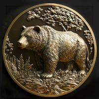 Nouvelles Pièces de Monnaie en Métal 3D à Motif Animalier, Vente en Gros, Artisanat Métallique, Cadeau Souvenir, Pièces de Collection, Pièce de Défi en Métal Personnalisée avec LOGO, Éléphant