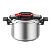 Cuisinière à pression en acier inoxydable 304 pour la cuisine, utilisation à domicile et au restaurant, 6L, cuisinière à pression allemande