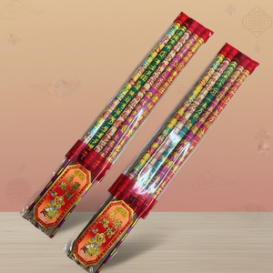 46464 Bâtons d'encens de haute qualité, cinq couleurs, cinq directions, avec dragon gaufré du <span class=keywords><strong>Dieu</strong></span> de la Richesse, 60cm x 20mm, lot de 5, pour temples - Product Image 6