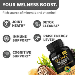 검은 씨 오일 방광 크랙 심황 16-in-1 보충제 공동 지원 바다 이끼 캡슐 - Product Image 4