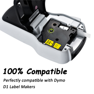 Compatibile per D1 etichette nastro 6mm nero su bianco <span class=keywords><strong>Dymo</strong></span> 43618 100% nastro per etichette compatibili 43613 <span class=keywords><strong>DYMO</strong></span> etichette <span class=keywords><strong>stampanti</strong></span> - Product Image 3