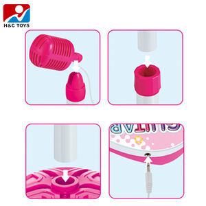 Ensemble guitare et microphone pour <span class=keywords><strong>fille</strong></span> avec effets lumineux et musicaux, hauteur du microphone réglable, jouets d'instruments de musique pour enfants - Product Image 4