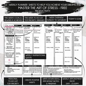 2024 il prezzo di fabbrica A5 legge della vita di attrazione e pianificatore di obiettivi Pianificatore di successo della settimana di viaggio di 90 giorni con adesivi Planner, senza data - Product Image 5