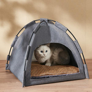 Venta al por mayor de camas <span class=keywords><strong>para</strong></span> mascotas <span class=keywords><strong>para</strong></span> gatos y <span class=keywords><strong>perros</strong></span> con tienda de verano y aislamiento de invierno durante todo el año - Product Image 2