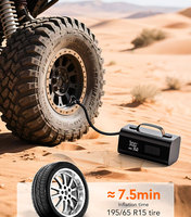 Démarreur de voiture multifonction 8 en 1, pompe à air, gonfleur de pneus, batterie externe portable, lumière LED SOS, booster d'urgence pour véhicules