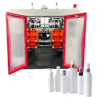 Machine de fabrication de bouteilles et de pots en plastique pour boissons et jus, par extrusion-soufflage automatique, petit modèle