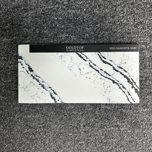 GOLDTOP Comptoirs de haute qualité Calacatta Sivec <span class=keywords><strong>Quartz</strong></span> 5093 sans silicone Vanity Tops Design moderne OEM/ODM disponible en Australie - Product Image 4
