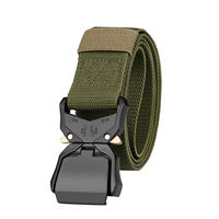 Vente chaude Ceinture Tactique Hommes Nylon Tissu Ceinture En Plein Air À Dégagement Rapide Boucle En Métal Ceinture pour La Chasse Randonnée Sport Ceinture