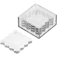 Sous-verres décoratifs en acrylique, sous-verres irréguliers pour bar, sous-verres transparents en forme de nuage