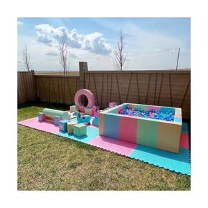 Equipo <span class=keywords><strong>de</strong></span> Juegos <span class=keywords><strong>de</strong></span> Espuma para Interiores, Ecológico, Suave y Pequeño para Bebés y Niños Pequeños, para Fiestas <span class=keywords><strong>de</strong></span> Cumpleaños en Casa, con Puente, Túnel y Piscina <span class=keywords><strong>de</strong></span> Pelotas - Product Image 3